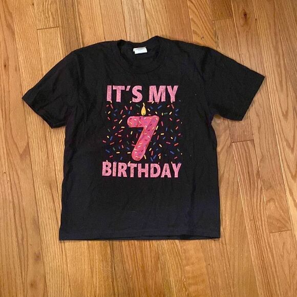 7th Birthday Shirt size child small - Picture 1 of 4